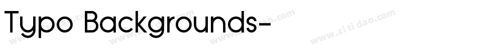 Typo Backgrounds字体转换